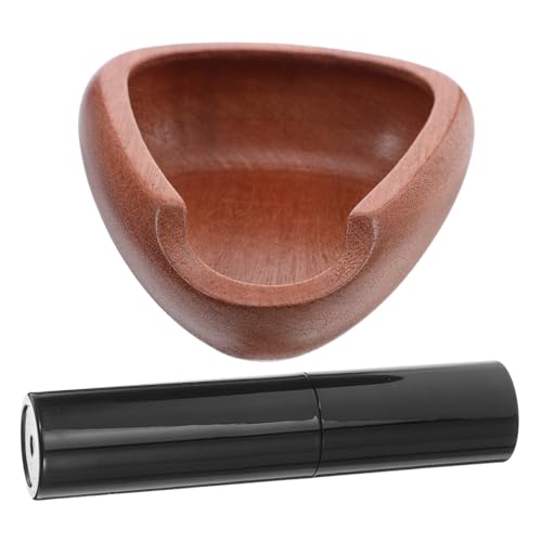 DOITOOL エスプレッソ用計量カップ 小型木製豆皿 多機能コーヒー豆計量トレイ 茶葉 粉末対応 コーヒー愛好家向け家 店舗用
