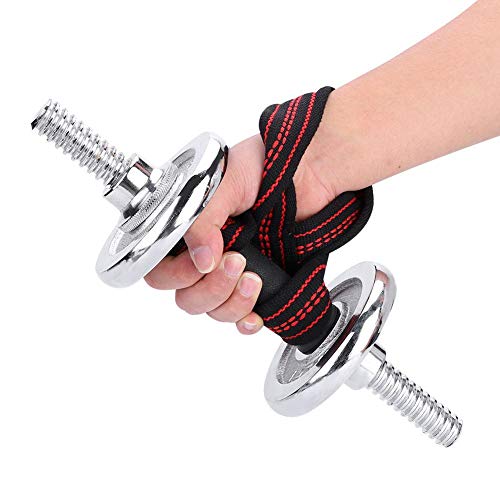 Tbest 2 stuks gewichthefriem fitness zacht nylon spiertraining powerlifting greepsteun handbeschermingshulzen S/M - Image 3