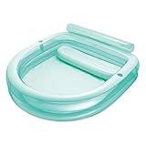 Funsicle Blissful Bench Inflatable Pool for Kids & Adults, 89'' x 83'' x 27'', Age 3 & up