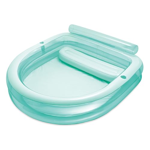 Funsicle Blissful Bench Inflatable Pool for Kids & Adults 89 x 83 x 27 Age 3 & up