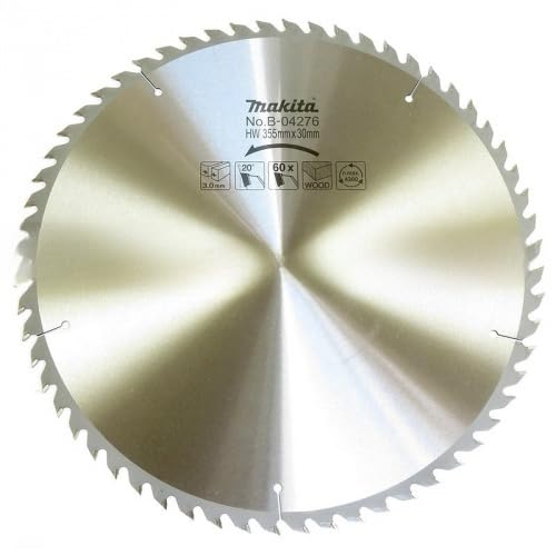 Makita B-04276 Hoja De Sierra Circular 355x3x30mm 60T 20° Madera