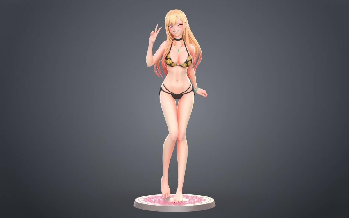 Amazon | フィギュア 着せ恋 喜多川海夢 水着 ガレージキット