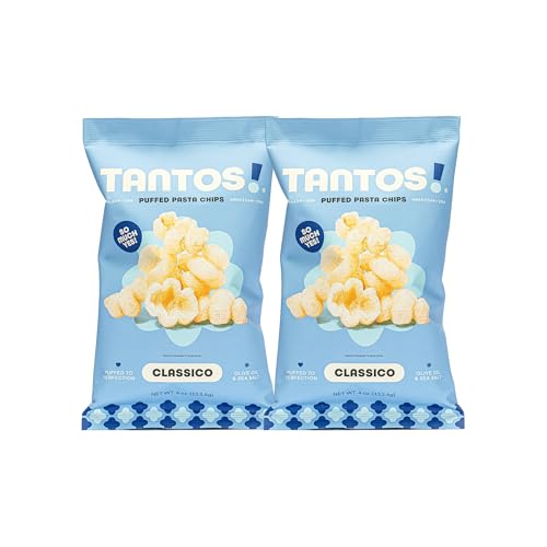 Tantos Puffed Pasta Chips Classico 4 oz, Pack of 2 - image 1