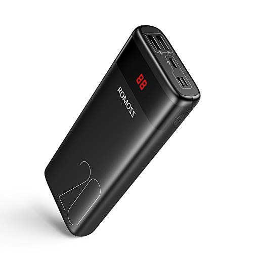 PAS20-272-2133H POWERBANK ROMOSS Ares 20PF PD 22.5W 20000MAH Nero Power Bank Batteria Portatile Ricarica Rapida