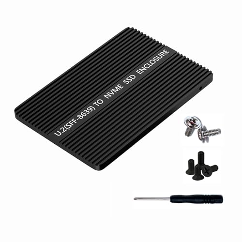 Adaptador SFF-8639 a Nvme con carcasa de aluminio disipadora para evitar sobrecalentamiento
