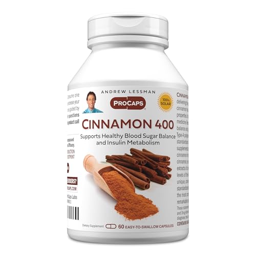 ANDREW LESSMAN Cinnamon 400mg - 60 Capsules - High Potency,