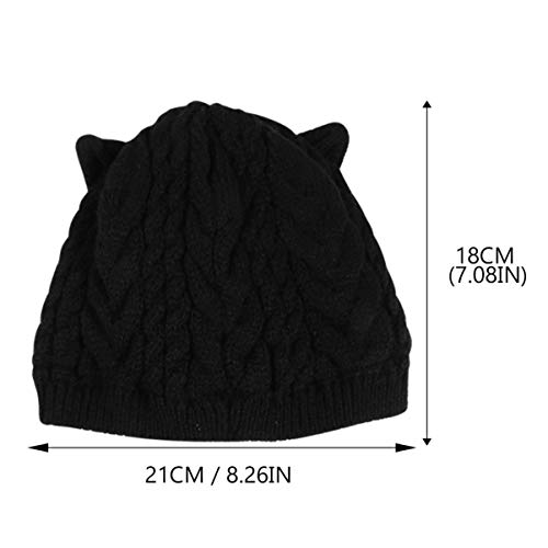 NUOBESTY Bebê Malha Chapéu Cachecol Conjunto Crianças Inverno Quente Gorro Boné Pescoço Mais Quente
