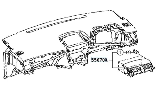 Rejilla de ventilación para aire acondicionado Toyota Corolla, repuesto de panel 5567012370 6