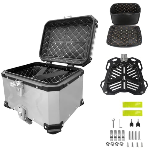 Coffre de rangement pour moto étanche de 65 litres pour voyager l'esprit tranquille sous la pluie