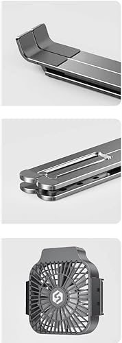 Miniatura 2 de Laptop Stand Radiator Desktop Elevated Rack Portable Lift Bracket with Fan Base Support Base Durable (Color  Gray)