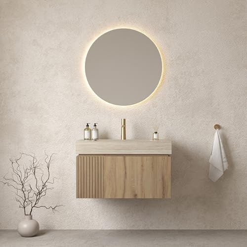Nobisilsan 30" Floating Bathroom Vanity with Sink Combo, Wall-Mounted Cabinet
