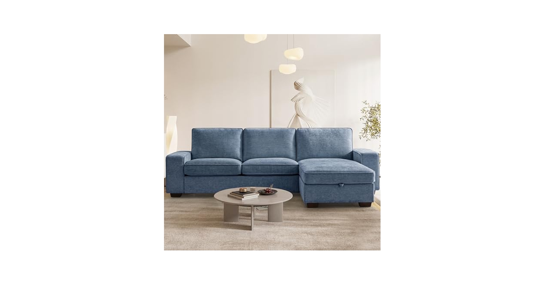 Amazon.com: YuuYee Chenille L Shaped Sectional Couches for