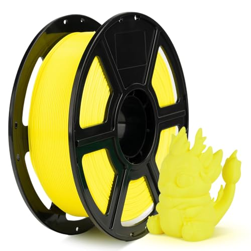 Image of FLASHFORGE Rapid PLA Filament 1.75mm, High Flow Speedy 3D Printer Filament, Experience Exceptional Performance with 500mm /s High-Speed Printing, Neatly Wound & Top-Notch Filament (Nero Yellow)