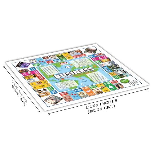 Image of Ankit Toys & Games Business Board Game for Kids & Family Entertainment Indian Real Estate Strategic Trade and Property Management Basic Business Game for Ages 6+ (Board Size 38 * 38 Cm)