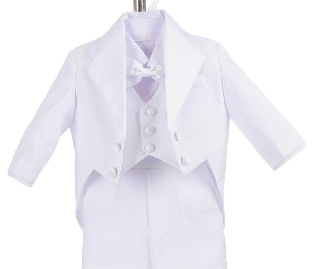 Lito Angels Children's Tuxedo Elegant Wedding Set, Ceremony, Black, Ivory, White - 4