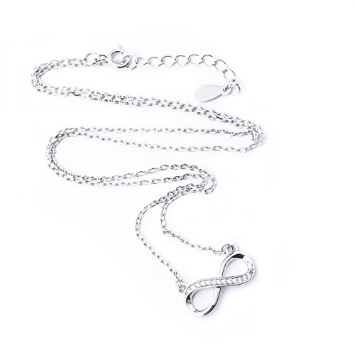 Fervent Infinity Necklace - Crystal Lab-Simulated Cubic Zirconia (CZ) [Ultra Clear Like Diamonds]3