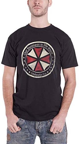 Resident Evil Capcom Umbrella Logo Men's T-Shirt - S Black
