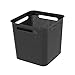 Produktbild Rotho Brisen Aufbewahrungsbox 18l, Kunststoff (PP recycelt), schwarz, 6l, (29,1 x 29,1 x 28,1 cm)