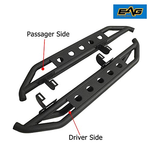 Barras laterales negras EAG para Wrangler JK 07-18 miniatura 4