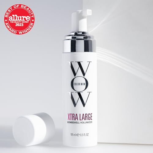 Color Wow Schaumfestiger Volumen Xtra Large, Haarfestiger Schaum Feines Haar, Haarstyling mit Hitzeschutz für Volles & Gesundes Haar, Volume Lift Haarschaum Feines Haar, 200ml