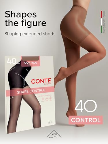 Image of Conte Body Shaping Semi Opaque Compression Tights Pantyhose Control 40 Den