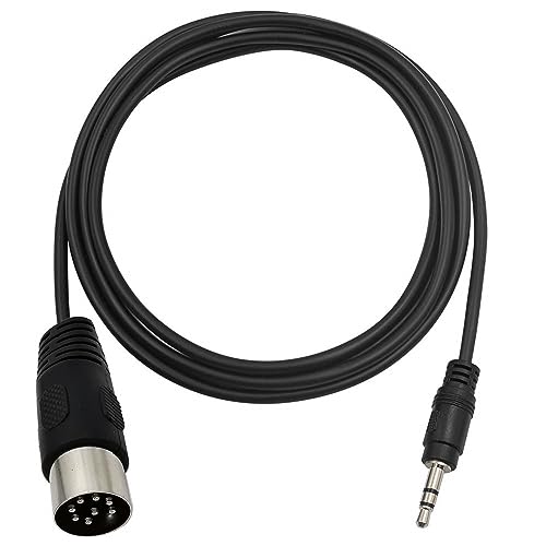 Traovien 8 Pin DIN to 3.5mm Cable 8-Pin DIN Plugs Male to 3.5mm TRS Male Jack Stereo Plug Converter Cable for Audio Cable for Musical Instrument Sound Equipment (1.5M /5Ft)
