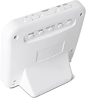 Vista 6 de HANNLOMAX Radio despertador HX-152CR, radio PLL AM/FM, reloj digital con alarma doble, luz nocturna. (gris)