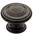 Brainerd Mfg Co/Liberty Hdw P22669C-FB-C Cabinet Knob, Harmon, Flat Black, 1-3/8-In.