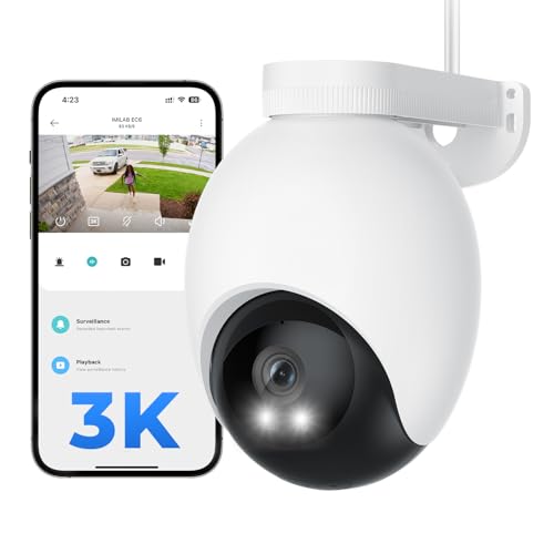 IMILAB EC6 3K Plug-in Security Camera Outdoor: Camera for Home