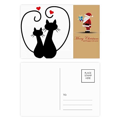 Cartes postales chat de Noël pour partager la tendresse des fêtes de fin d'année