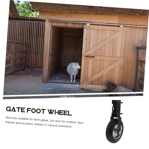 Roulette de support roue de grange OSALADI en acier robuste pour clôture métal - 7