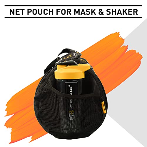 Image of MuscleBlaze Gym Bag (Phirse Zidd Kar) Duffle Bag (Black, 30L) | for Men and Women | Sports Bag