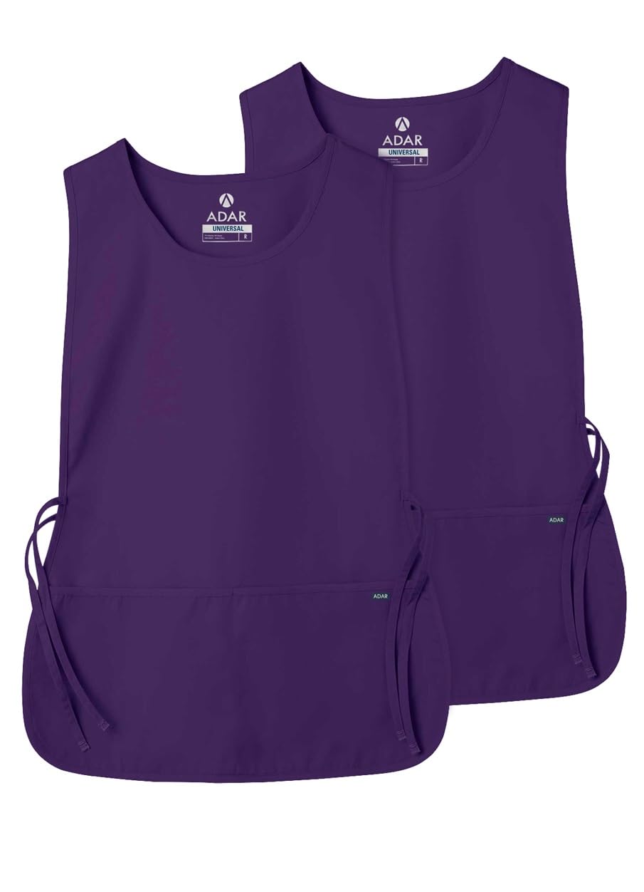 Adar uniwersalny fartuch dwupak - fartuch unisex, liliowy, jeden rozmiar