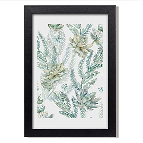 Cadre en Bois Tulup 20x30 cm au fini soigné et impression peinture florale