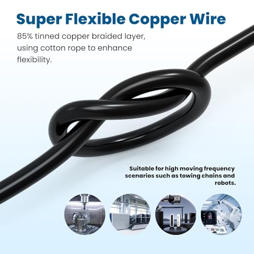 Cable de cobre estañado de 4 conductores y blindaje de PVC 4