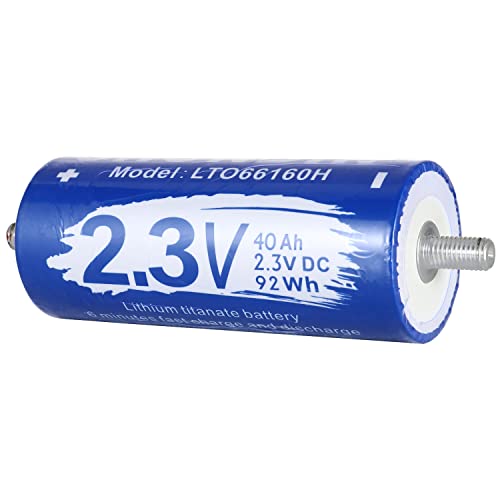 6Pcs 2.3V 40Ah Lto Battery Cell 66160H 2.4V Lithium Titanium Oxide Battery For E-Bike Automobiles Buses Railroad Cars Rv Car Audio #TOP5