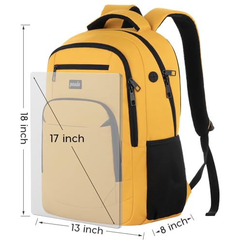 Image of Paude Backpack for School, Laptop, Teens 15.6 Inch College Backpack for University, Business, Work, Travel - Orange