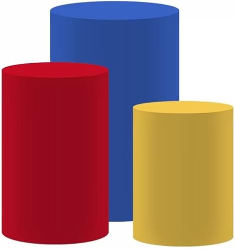 Miniatura 3 de Cubiertas de pedestal rojo para niña, princesa, nieve, decoración de fiesta de cumpleaños, cuento de hadas, cubierta de zócalo, cubierta de