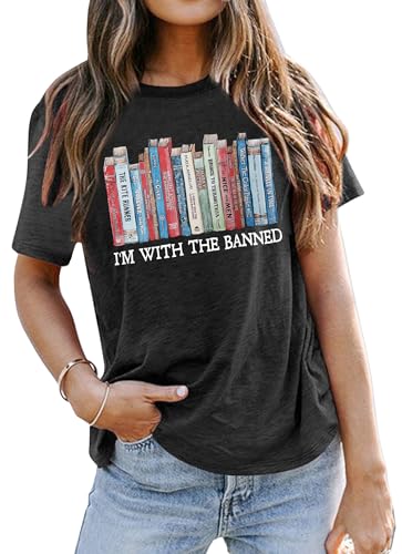 Books Shirts for Women Reading T-Shirt Book Lover Tops Funny Readers Gifts Clothes Casual Librarian Tees2
