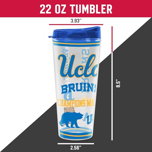 Image of Rico Industries NCAA College Double Wall Mayhem 16oz Or 20oz Tritan Tumbler W Lid
