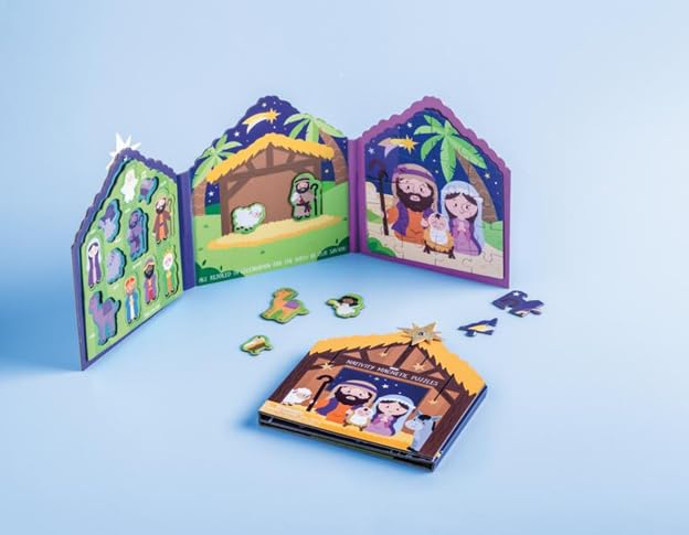 Mud Pie Kids Christmas Nativity Magnetic Puzzles