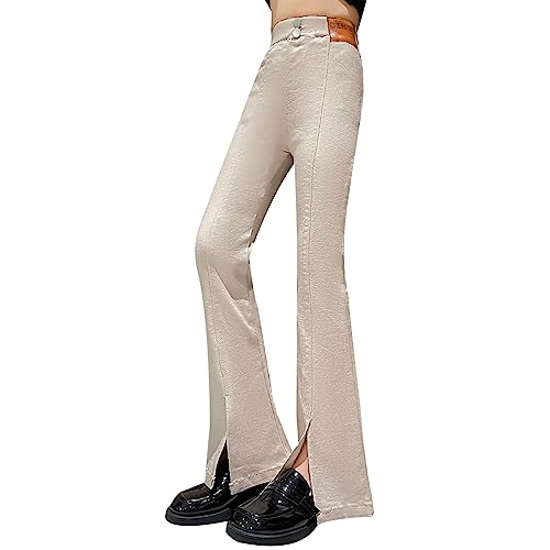 Girls Jeans Kids Toddler Fashion Trendy Slit Slim Fit Stretch Flared Denim Pants Casual Clothes High Waist Bootcut Trousers2