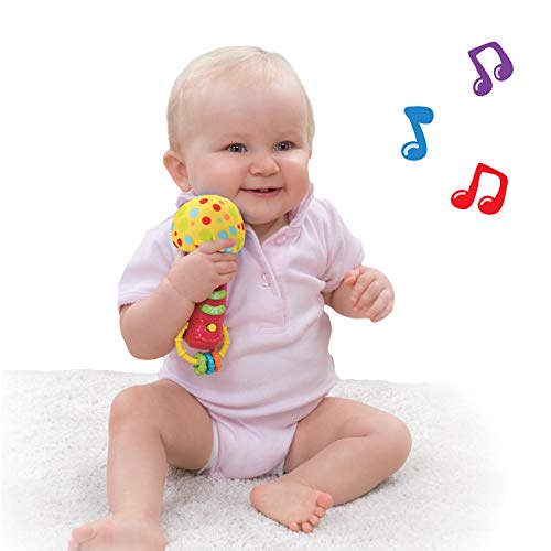 Baby Microphone Toy. My First Kids Microphone With Sounds And Teethers / Rattle. Battery Operated Toy Microphone For Toddlers And Babies 3-36 Months #TOP5