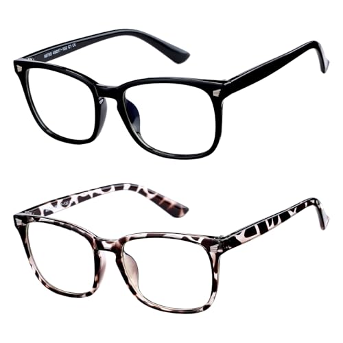 Image of Hycredi Kids Blue Light Blocking Glasses for Boys & Girls, Square Frame | Lightweight Eyewear For Daily Screen Time, Ideal For Computers, Gaming, Tablets And Phones With Comfortable Lenses