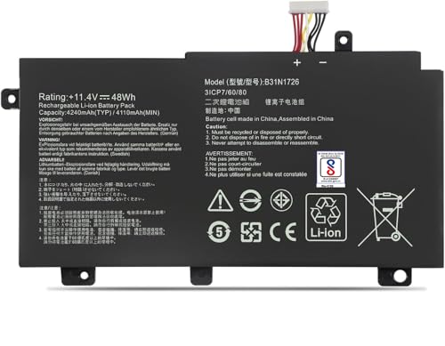 Image of WeFly B31N1726 Laptop Battery Compatible for Asus FX80 FX86 TUF FX504 FX504GE FX504GM FX505 FX505DD FX505DT FX505DY FX505GE FX505GD FX505GM A15 FA506IU A17 FA706II Series B31BnEH B31Bn91 A41LK9H