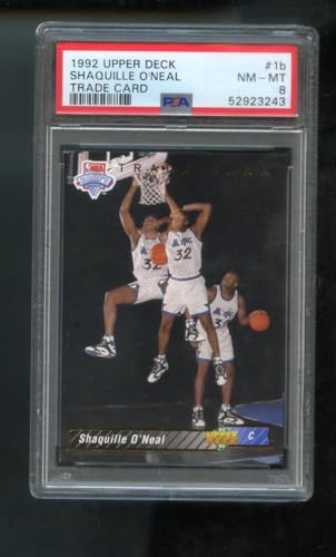 1992-93 Upper Deck Shaquille O'Neal Trade 1b ROOKIE RC PSA 8 Graded Basketball Card NBA Shaq ONeal 1992 1993 92 93