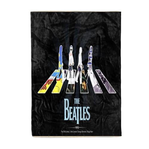 CHEWYZ Couverture en Flanelle 3D The Beatles – Couverture Polaire en Peluche pour Enfants,garçons et Filles – Couverture épaisse et pelucheuse pour canapé-lit,bébé (100x130cm) - Les Beatles, Paul McCartney, John Lennon, RIngo Starr, George Harrison CHEWYZ Couverture en Flanelle 3D The Beatles - Couverture Polaire en Peluche pour Enfants,garçons et Filles - Couverture épaisse et pelucheuse pour canapé-lit,bébé (100x130cm) – Image 3