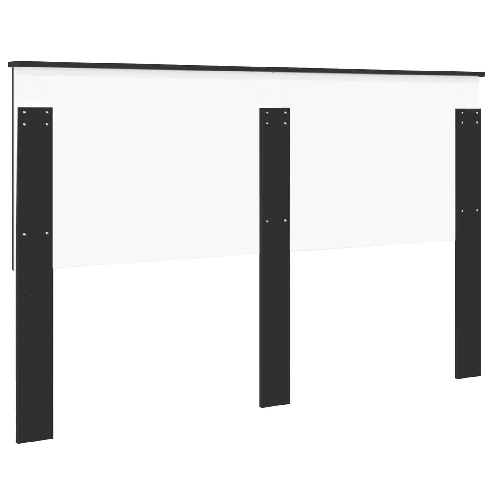 vidaXL Tête de lit Chêne Noir 160 cm Bois d'ingénierie, Accents élégants pour Chambre, Accessoire déco Moderne, Coin Sommeil stylé, Design Contemporain