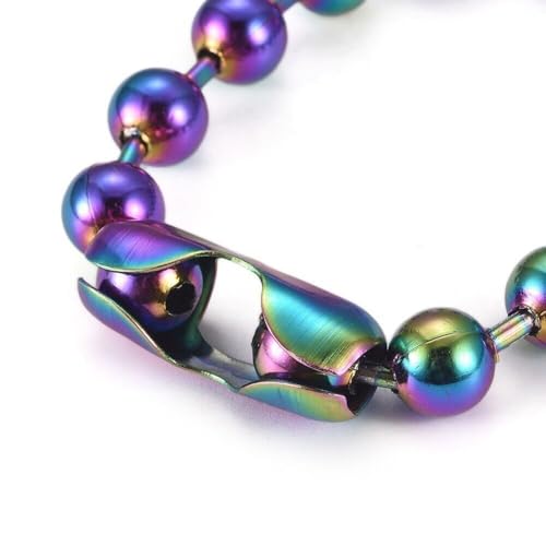 Image of LZD 6-10 inch Stainless Steel Ball Chain Beads Bracelet Silver Gold Multicolor 2 /4 /6 /8 /10mm Bead P274
