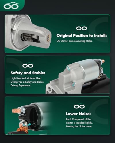 Image of SCITOO Starter Motor fit for for AMG GT 4.0L 2017-2021,for for AMG GT C 4.0L 2018-2021,for for AMG GT R 4.0L 2018-2020 Replacement Starter 32795
